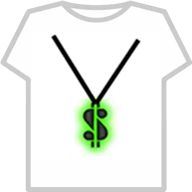 Green Dollar Logo Glow Neclace Roblox T Shirt Hacker Roblox Png Dollar Logo