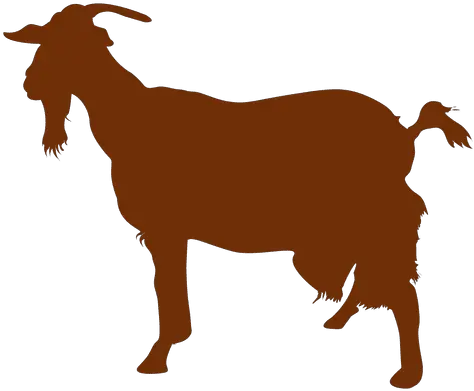 Goat With Beard Silhouette Transparent Goat Vector Png Beard Silhouette Png
