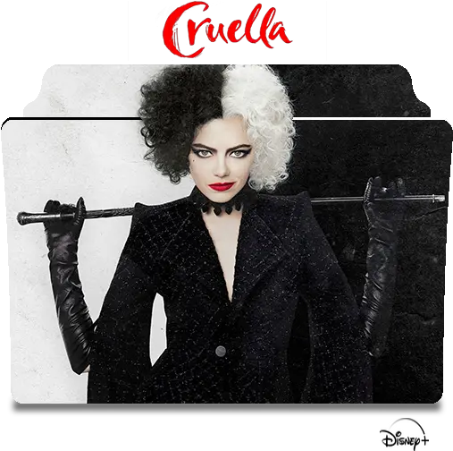 Cruella 2021 Movie Folder Icon Designbust Cruella 2021 Folder Icon Png Wig Icon
