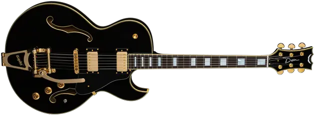 New Products Dean Guitars Dean Colt Black Semi Hollow Guitar Png Godin Icon Classic